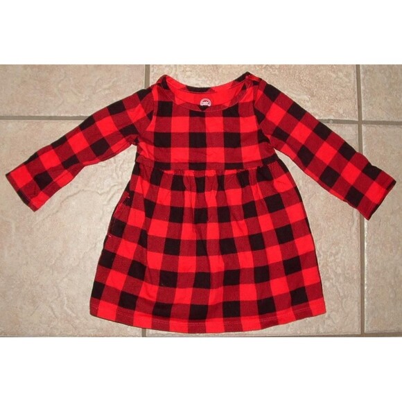 Baby Girls Sz 12 Months Christmas Holiday 2 Pc Dress Lot WONDER NATION - Picture 4 of 5